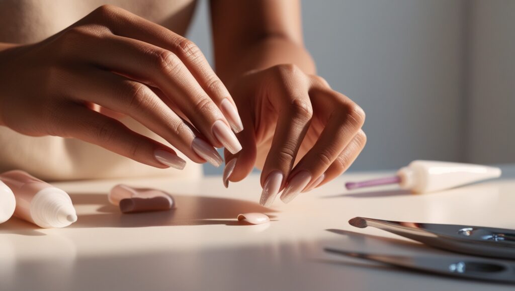 Apply Nail Extensions at Home