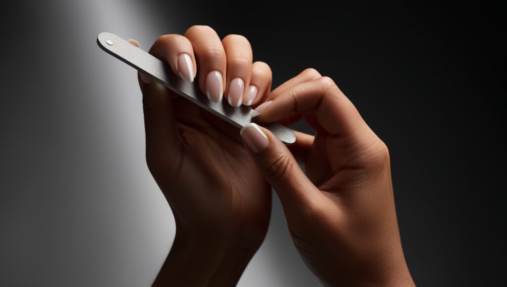 How to shape nails square