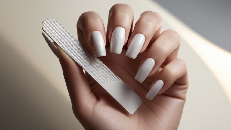 How to shape nails square